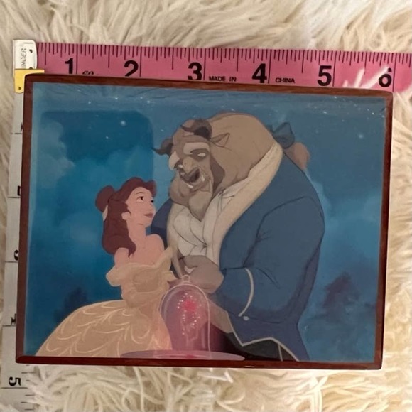 Vintage Disney Beauty & The Beast Wooden Music Box - Picture 6 of 6